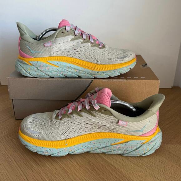 Hoka One One Clifton 8 x Free People Movement Women Running Sneakers- SZ 8.5 - Picture 11 of 13